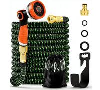 Expandable Garden Hose 75ft Expanding Water Hose with 8 Function Nozzle, 3 Layer Latex, 3/4" &1/2'' Fitting Connectors, Easy Storage Garden Water Hose for Pet & Car Washing, Watering Lawn and Garden