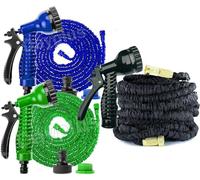 Expandable Garden Hose Pipe 75ft/100ft/150ft/200ft,with 7 Modes Spray Watergun Anti-Leakage Light Weight for Gardening/Washing Car/Watering Flowers/Vegetables/Cleaning Windows/Floor