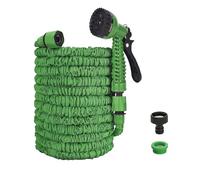 Expandable Garden Hose Pipe Spray - Flexible Lightweight Magic Hose with a Handy Nozzle Garden Hose Pipe 7 Modes Function Water Spray Gun Watering Long Hose for Gardening Plants-Green (125ft)