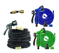 Expandable Garden Hose Pipes,3 Times Magic Expandable Garden Hose Flexible Stretch Water Pipe for Home Lawn Car with Professional Water Spray Nozzle(Green,50FT)