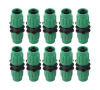 Expandable Garden Hose Repair Kit Multi-Function Fitting Connector for 25 50 75 100ft Hoses Green Plastic Leak Fix Set(10pcs)