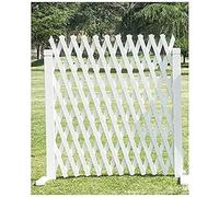 Expandable Garden Trellis, Solid Wood Freestanding Lattice Panels for Outside, Decorative Lattice Fence Trellis Garden Fences(Wei,50cm)