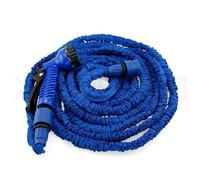 Expandable Garden Watering Hose 150FT Magic Water Hose Pipes with 7 Function Spray Magic Stretch Water Pipe 3 Times Expanding Heavy Duty with 3/4 Inch Solid Brass Fitting Blue