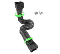 Expandable Guttering Drain Pipe, 150cm Flexible Rainwater Downspout Extension, Adjustable Guttering Rainwater Kit, Durable Guttering Pipes and Fittings for Lawns, Gardens (Square Interface)