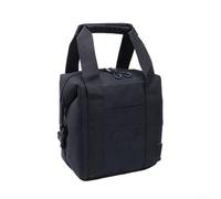 Expandable Handle Insulated Outdoor Bag with Full Coverage Zipper Opening and Structured Top Cover for Stable (Black)