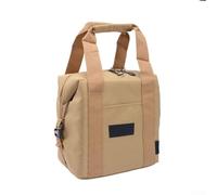 Expandable Handle Insulated Outdoor Bag with Full Coverage Zipper Opening and Structured Top Cover for Stable (Brown)