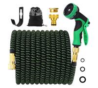 Expandable Hose Pipe 75FT, Garden Hose with 3/4"&1/2" Metal Connectors, No-Kink Flexible Water Hose, 10 Function Spray, Hose for Gardening, Washing & Cleaning(75ft/22.5m)