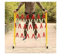 Expandable Industrial Barrier - Flexible Folding Safety Fence for Driveway & Gate - Portable Traffic Control Barrier (Red & White, 3.9FT x 6.6FT)