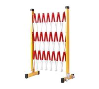 Expandable Industrial Traffic Barrier, Foldable Entry Gate for Garage Construction, Scissor Door for Maintenance and Construction Work - Durable and Portable Safety Solution