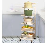 Expandable Kitchen Shelf Rack - Space-Saving Storage Organizer for Pots, Pans, and Utensils, Perfect for Cupboard and Pantry Organization