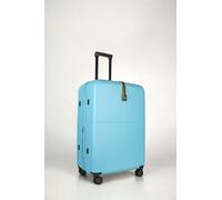 Premium Aqua Blue Large Suitcase, 100% German Covestro Polycarbonate, 4 Spinner Wheel Large Check-in Hard Shell Hand Luggage Suitcase, Superior Organisation TSA Security Lock Ultra-Quiet Wheels