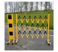 Expandable le Bcade - 3.9FTx32.8FT Red & White Traffic Ber, Portable Folding Scissor Gate for Industrial Parking Securi & Driveway Protect