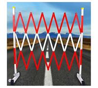 Expandable le Ber, Industrial Metal Safe Gate, Retractable Traffic Fence, Easy to Move, Ideal for Hospitals, Warehouses, Gas, Red, 1 Unit