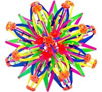 Expandable Magic Hobermans Sphere, Autism & ADHD Sensory Toys, Glow in The Dark Expanding Ball Toy Sphere Gift for Kids & Adults (Colorful)