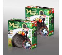 Expandable Magic Hosepipe With Aluminium Ends And 9-Function Spray Gun, Strong And Flexible Fabric