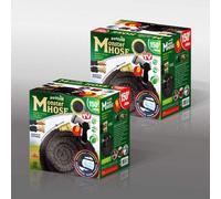 Expandable Magic Hosepipe With Solid Aluminium Ends & Multi-Function Spray Gun - Stretch Hosepipe - Extra Strength Fabric