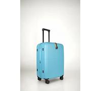 Expandable Medium Hard Shell Suitcase with TSA Lock and Spinner Wheels JLY Blue Medium