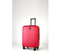 Expandable Medium Hard Shell Suitcase with TSA Lock and Spinner Wheels JLY Red Medium