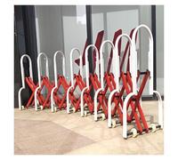 Expandable Metal Barricade,Expandable Barricade Fence Mobile Barricade Barrier Blocking Zinc Steel Material is Not Easy to Rust and Use for A Long Time,Rojo-2000cm,Red-1000cm