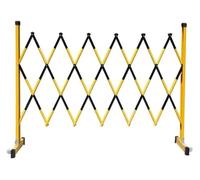Expandable Metal Barricade,Expandable Barricade Fence,Movable Barricades Folding Barricade Fast Closing of Crowds in Any Area and Stable Work,Red-120x6,Yellow-120x300cm