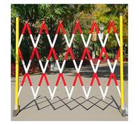 Expandable Metal Barricade,Expandable Barricade Fence,Movable Barricades Folding Barricade Fast Closing of Crowds in Any Area and Stable Work,Red-120x6,Red-120x600cm