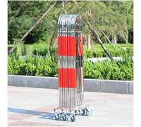 Expandable Metal Barricade Gate - Portable Mobile Security Barrier, Retractable Traffic Control Fence for Construction Zones, A-1.5 x 4m, Durable & Easy Setup