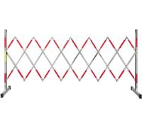 Expandable Metal Barricade, Portable Safety Barrier for Traffic Control and Crowd Management