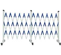 Expandable Metal Barricade - Retractable Accordion Barrier Gate Portable Safety Traffic Fence Quick Area Blocker for Schools Events & Depots Size 1.2x6m/3.9x19.6ft