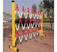 Expandable Metal Barricade - Retractable Folding Fence for Outdoor Use, Mobile Scissor Barrier for Crowd Control at Parks, Playgrounds, Schools, and Events