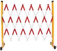 Expandable Metal Barricade - Retractable Safety Barrier with Wheels for Crowd Control, Event Barrier, Easy Setup for Traffic Management & Safety Solutions