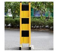 Expandable Metal Barricade,Retractable Traffic Fence Expandable Barricade Fence with 2 Wheels Traffic Barricade for Subway Bus Station Airport,Yellow-120x300cm,Yellow-120x300cm