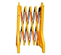 Expandable Metal Barricade,Safety Construction Fence,Folding Barricade Portable Road Safety Barrier for Places with Large Crowds Schools and Construction Sites,Yellow,Yellow