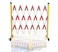 Expandable Metal Barricades - 8.2ft Retractable Safety Barrier with Casters for Traffic Control Garage Construction Driveway - Easy Assembly Scissor Gate
