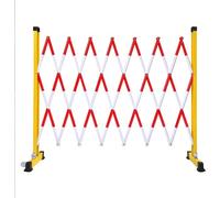 Expandable Metal Barrier, Folding Traffic Control Gate for Outdoor Use, Retractable Safety Barrier for Playgrounds, Events & Crowd Management