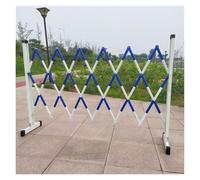 Expandable Metal Barrier - Mobile Safety Gate Retractable Traffic Fence with Wheels for Outdoor Construction Road Safety Garage Use Crowd Control & Event Management