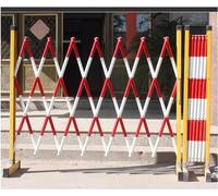 Expandable Metal Barrier - Retractable Folding Traffic Guardrail for Driveway Playground & Park - Perfect for Security Crowd Control & Event Management