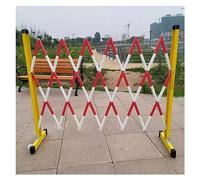 Expandable Metal Barrier - Retractable Traffic Control Adjustable Portable Safety Barrier for Garage Pool Store & Event 1.2m Mobile Crowd Management Solution