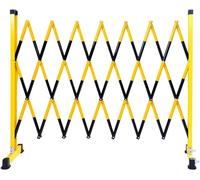 Expandable Metal Barrier - Retractable Traffic Safety Fence for Effective Warning and Crowd Control - Ideal for Road Safety, Event Management, and Outdoor Use
