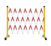 Expandable Metal Bcade -, Retractable Traffic Fence with Casters for Outdoor Road & Ga Construct, Black, 1.2x2m - & Portable Solut