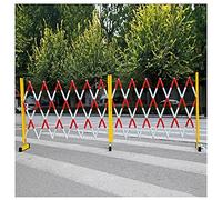 Expandable Metal Bcade with Wheels for Traffic Control and Outdoor Security Portable Crowd Control Ber for Events and Public Safety