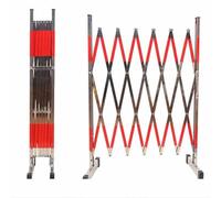 Expandable Mobile Barricade,Expandable Traffic Barriers,Portable Foldable Expandable Metal Barricade,With Casters,Scissor Gate for workplace maintenance,1.2x2m