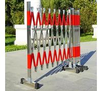 Expandable Mobile Barricade Industrial Expandable Metal Barricade, Mobile Safety Temporary Barrier Gate for Technology Park/Bus Station/Airport, 2.5/3/4/5/6 M (Size : 1.2m x 2.5m/3.9ft x 8.2ft)