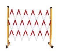 Expandable Mobile Barricade, Portable Expanding Barrier Gate, Outdoor Retractable Traffic Fence Flexible for Crowd Control Warnings (Color : Rosso, Size : 120x400cm)