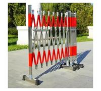 Expandable Mobile Barricade, Telescopic Traffic Barrier, Stainless Steel Folding Security Fence for Outdoor Safety, Street & Garage Use