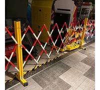 Expandable Mobile Barricade Traffic Expandable Metal Barricade, Mobile Safety Barrier Gate for Shopping Mall Closed/Garage/Courtyard, Heavy Duty Retractable Fence,1.2mx7m/3.9ftx23ft