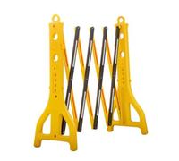 Expandable Mobile Barrier for Pedestrian Security - Folding Plastic Safety Barrier for Temporary Events and Schools