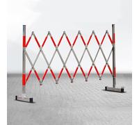 Expandable Mobile Guardrail with Casters Retractable Traffic Fence for Construction Maintenance & Parking Control Safety Barrier for Traffic Management