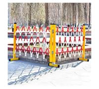 Expandable Mobile Yellow Foldable Traffic Barrier Gate for Lift Maintenance Insulated Pedestrian Roadblock Portable Safety Blocker for Road Traffic Control and Safety Management