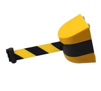 Expandable Outdoor Magnetic Safety Barrier - 10m Retractable Queue Line with Magnetic Adsorption - Ideal for Crowd Control & Safety Management