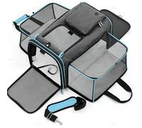 Expandable Pet Carrier for Cat, Kittens, Puppy extendable cat carrier - Travel Friendly,A